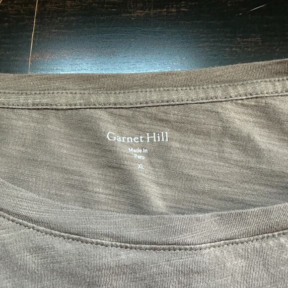 Garnet Hill Top XL Boxy Crop Capsule Brown 100% Pima Cotton Oversized Relaxed - Picture 6 of 10